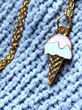 Gold and Pink Jewelry Necklace Accessory